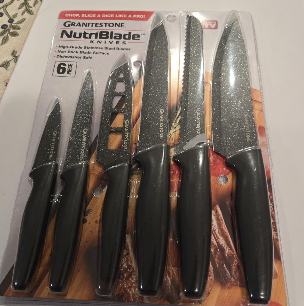 NutriBlade Black Knife Set